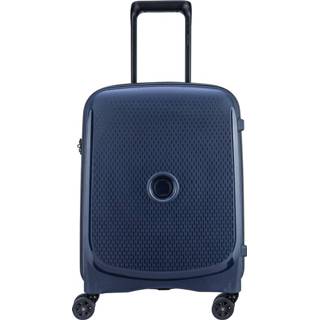 👉 Spinner blauw Navy Blue polypropyleen Belmont Plus Delsey Cabin Slim 55 3219110427479