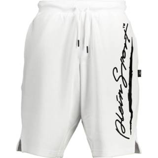 👉 Bermuda polyester l male wit Plein Sport Pcps601 broek 8059024010450