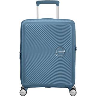 👉 Spinner blauw stone blue polypropyleen soundbox American Tourister 55 Expandable 5400520102904