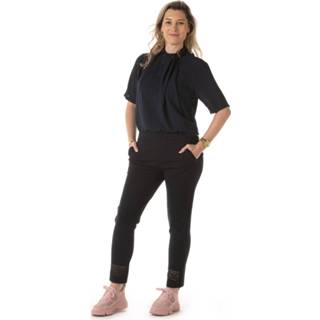👉 Pantalon blauw zijde l vrouwen As We Are audrey dark blue 6013756672609