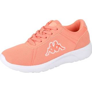 Sneakers textiel effen vrouwen Wijdte G apricot Sneaker Kappa Donkergrijs::Roze 4056142960289 4056142482286