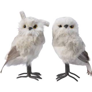 👉 Foam pluche One Size grijs Uil l12b14h23 cm grs a2 8719152230808