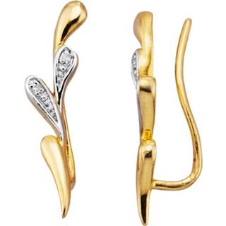 👉 Zilver vrouwen bicolor geelgoudkleur Oorklemmetjes KLiNGEL 4055708814165