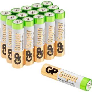 👉 Batterij alkaline GP Batteries Super 8 +8 gratis AA (penlite) 1.5 V 16 stuk(s) 4891199200069