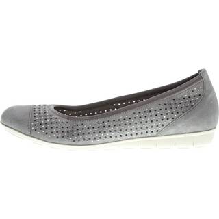 👉 Ballerina's nubuck grijs Gabor Ballerinas 4057167708252