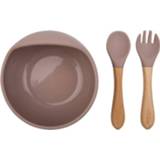 👉 Lepel siliconen silicon Default Title Kom + Lepel/Vork - Fawn 8720629680651