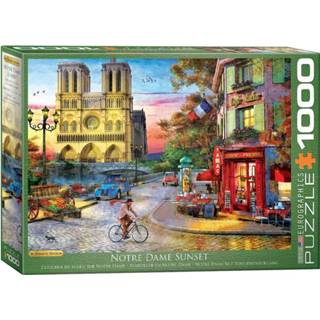 👉 Eurographics puzzel Notre Dame Sunset - Dominic Davison - 1000 stukjes