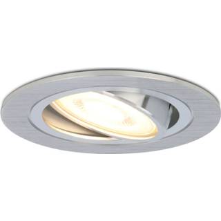 👉 Inbouwspot wit aluminium Geborsteld Dimbare LED Chandler 5 Watt 2700K warm Kantelbaar 8720722700133