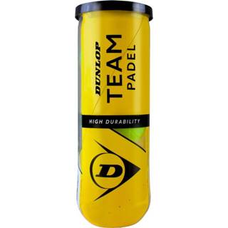 👉 Verpakking One Size geel Dunlop Team Padel 3 Stuks 45566301086