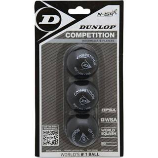 👉 Verpakking One Size zwart Dunlop Competition 3 Stuks 5013317211149