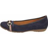 👉 Ballerina's nubuck blauw Gabor Ballerinas 4060666572569