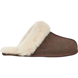 👉 Leer damesschoenen vrouwen bruin UGG Australia Scuffette ii sloffen donker 192410910922