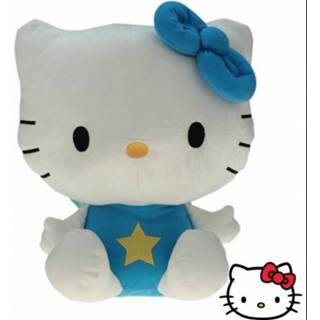 Hello Kitty pluche knuffel blauw Knuffel blauw pluche Hello Kitty 35 cm