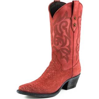 👉 Westernlaarzen vrouwen rood leer Mayura Boots Dames alabama 2524-rojo lavado 8435503720988