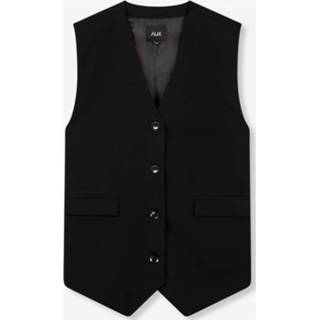 👉 Polyester vrouwen zwart Alix The Label Ladies woven classic waistcoat 8719305116515