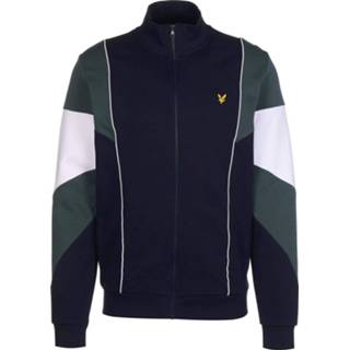 👉 M truien male blauw Lyle and Scott Splice funnel neck 5054783667528