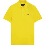 👉 Poloshirt geel l male Lyle and Scott Sp400vog plain polo shirt, w586 sunshine yellow 5059775205832