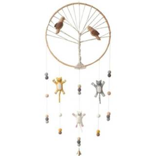 👉 Dromenvanger vilten met 3 Poesjes 2 Vogels en een belletje - 31cm 8946005038872