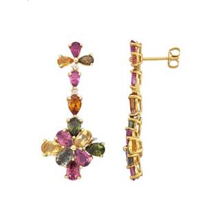 👉 Oorbel multicolor zilver vrouwen Oorbellen KLiNGEL 4055708647350