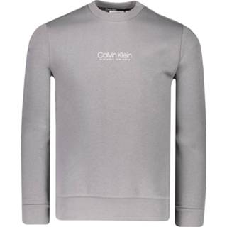 👉 Sweater katoen XL male grijs Calvin Klein 2000005528248