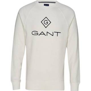 👉 Sweatshirt ecru katoen l male wit Gant 7325705466924