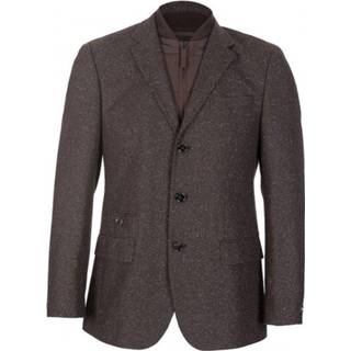 👉 Blazer materiaalmix male bruin Hugo Boss Hadin1