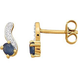 👉 Oorsteker blauw zilver vrouwen wittopazen Oorstekers KLiNGEL 4055708737631