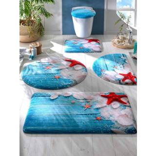 👉 Badmat turkoois polyester motief unisex met memory schuim Badmatten Atlantis Webschatz Turquoise 4055708249783 4055708249813