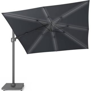 👉 Bermuda antraciet active zweefparasol 300x300 cm LED 8720039165144