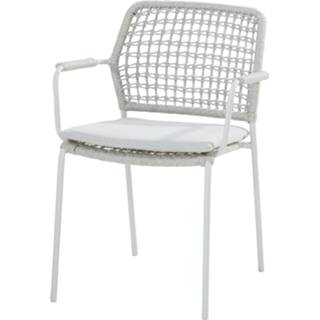 👉 Diningstoel grijs aluminium active Barista dining stoel frozen/frost grey stapelbaar Taste 4SO 8720087011028