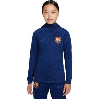 👉 Trainingspak blauw donkerblauw polyester junior mannen kinderen FC Barcelona 2021-2022 Kids Blue Void