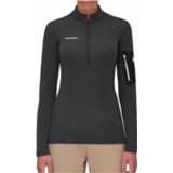 👉 Mammut - Women's Aenergy Light ML Half Zip Pull - Fleecetrui maat XS, zwart