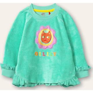 👉 Sweater katoen vrouwen turkoois Oilily History sweater- 8718904246180