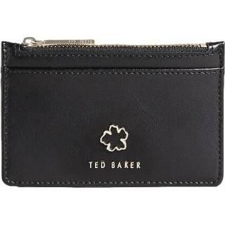 👉 Zwart katoen One Size vrouwen Ted Baker Jorjio flower eyelet zip card holder black 5059489907459