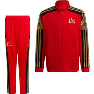 👉 Trainingspak rood trainingspakken kinderen Adidas Salah Full Zip Kids