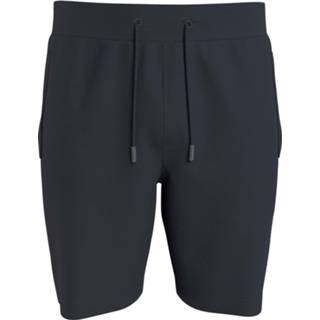 👉 Katoen l male blauw Tommy Hilfiger Logo shorts donker 8720116025071