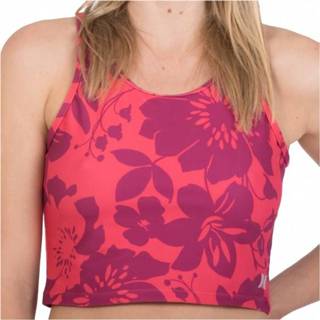 Hurley - Women's Teardrop Crop Top - Sportbeha maat L, roze/beige/rood