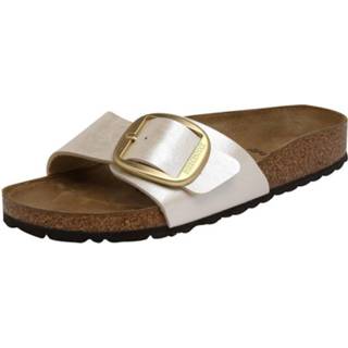 👉 Wit vrouwen ecru Birkenstock Madrid Big Buckle pearl white