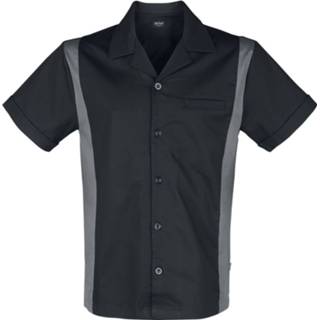 👉 Bowlingshirt zwart mannen m Chet Rock - Rattlesnake Bowling Shirt met korte mouwen 5057633195141