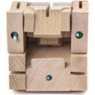 👉 Speelfiguur hout One Size Color-Naturel Kikkerland SquareBear 7,5 x 20 cm naturel 612615084247