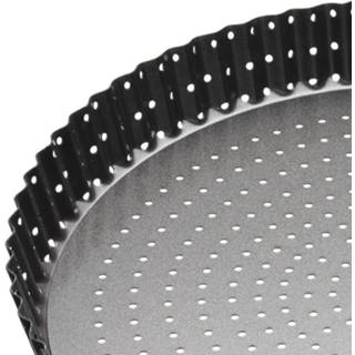 👉 Zwart staal One Size Color-Zwart MasterClass quichevorm Crusty Bake 30 x 3 cm 5028250697387