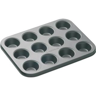👉 Bakvorm grijs aluminium One Size Color-Grijs MasterClass muffins 26 x 20 cm 5028250137128