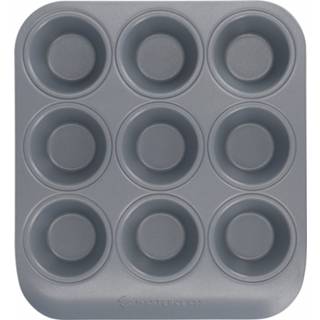 👉 Grijs staal One Size Color-Grijs MasterClass muffinvorm Smart Ceramic 22 x 25 cm 5057982069087