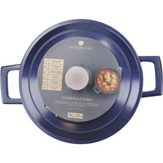 👉 Braadpan blauw gietaluminium aluminium Braadpan, 20 cm, 2.5 L, Gietaluminium, Metallic - MasterClass 5057982068288