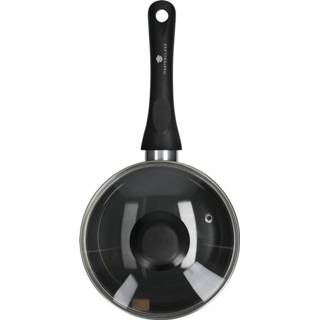 👉 Steelpan zwart met Deksel, 16 cm, Gerecycled, Non-Stick - MasterClass | Can-to-Pan 5057982074302