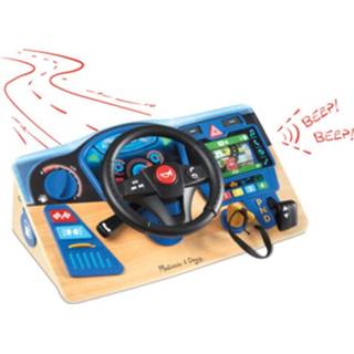 👉 Dashboard hout One Size Color-Naturel Melissa & Doug interactief Vroom Zoom junior 772417051