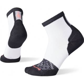 👉 Fiets sokken m vrouwen zwart grijs wit Smartwool - Women's Performance Cycle Zero Cushion Ankle Fietssokken maat M, zwart/wit/grijs 196009155350