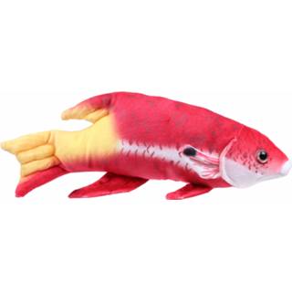 Rood geel pluche antraciet National Geographic knuffelvis Tropical 21 cm rood/geel 8720585125654