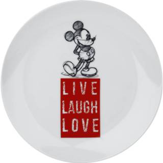 👉 Bord wit zwart rood unisex Fan Merchandise Mickey & Minnie Mouse - Live Laugh Love Micky 8050847758826