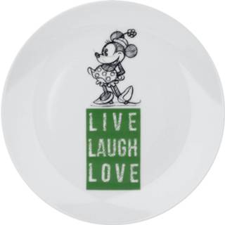 Bord wit zwart groen unisex Fan Merchandise Mickey & Minnie Mouse - Live Laugh Love 8050847758857